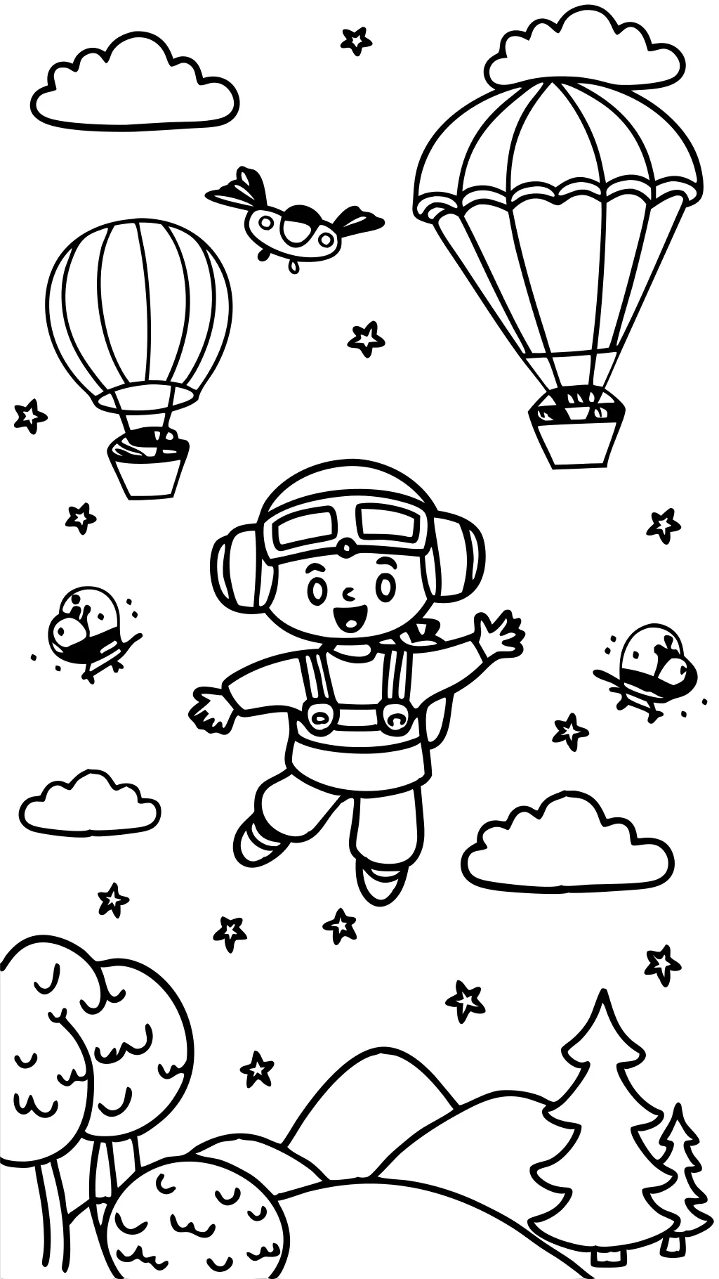 free fall printable coloring pages